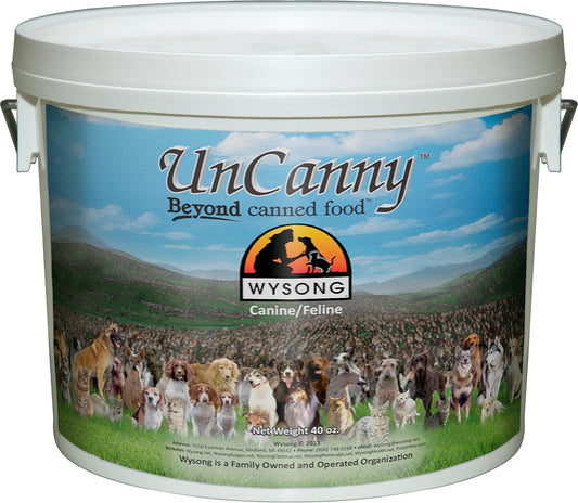 Wysong Uncanny Canine/Feline Raw Diet - Dog/Cat Food Supplement - 40 Ounce Bucket - Image 1