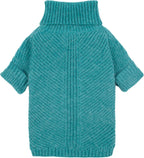 Fitwarm Thermal Knitted Dog Sweater Doggy Winter Coat Pet Clothes Doggie Turtleneck Jacket Puppy Outfits Cat Sweatsuit Sage Green Medium - Image 14