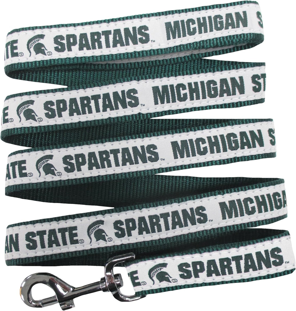 Pets First Michigan State Spartans small pet leash front view