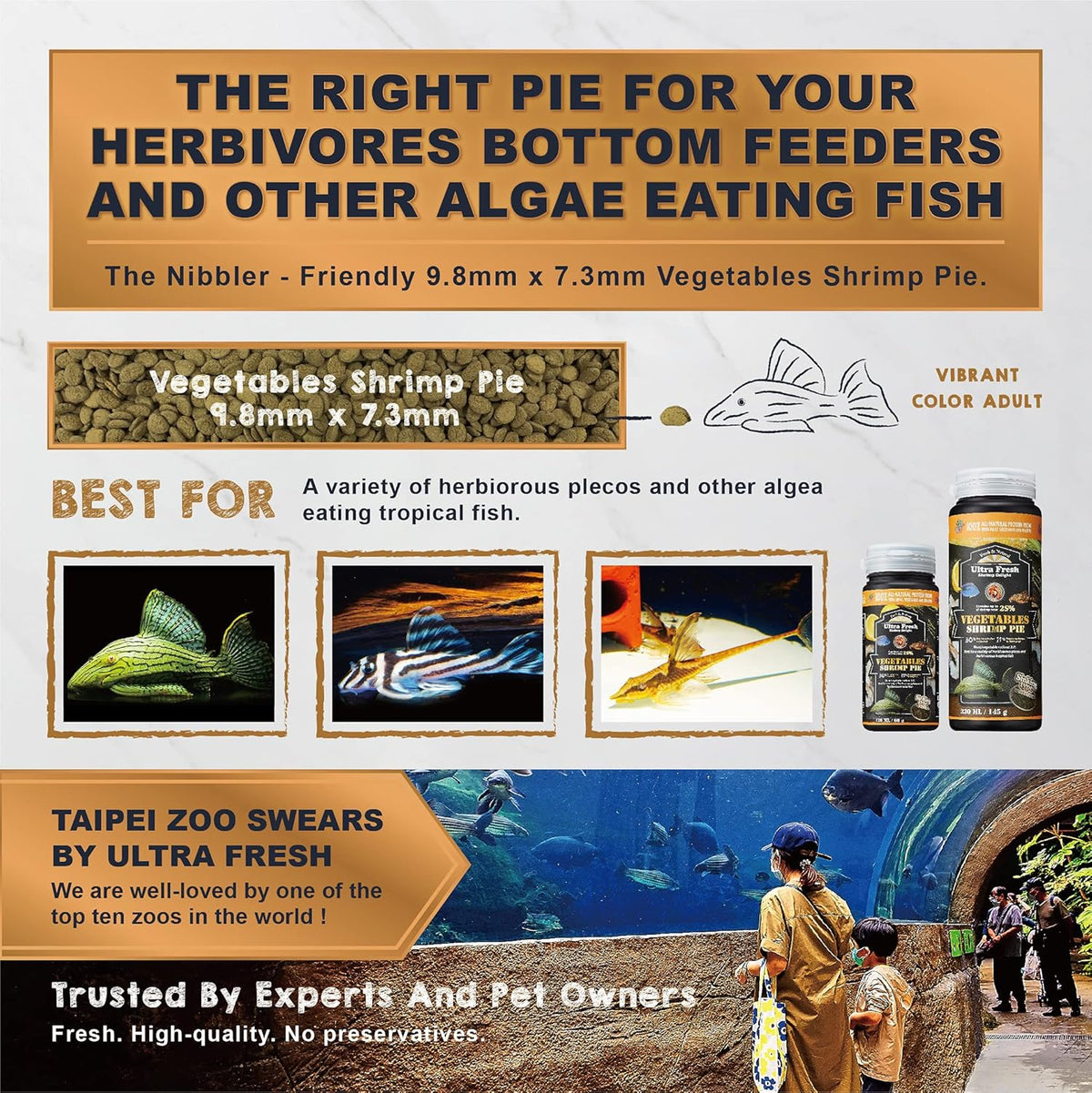 Ultra Fresh algae wafers front view packaging