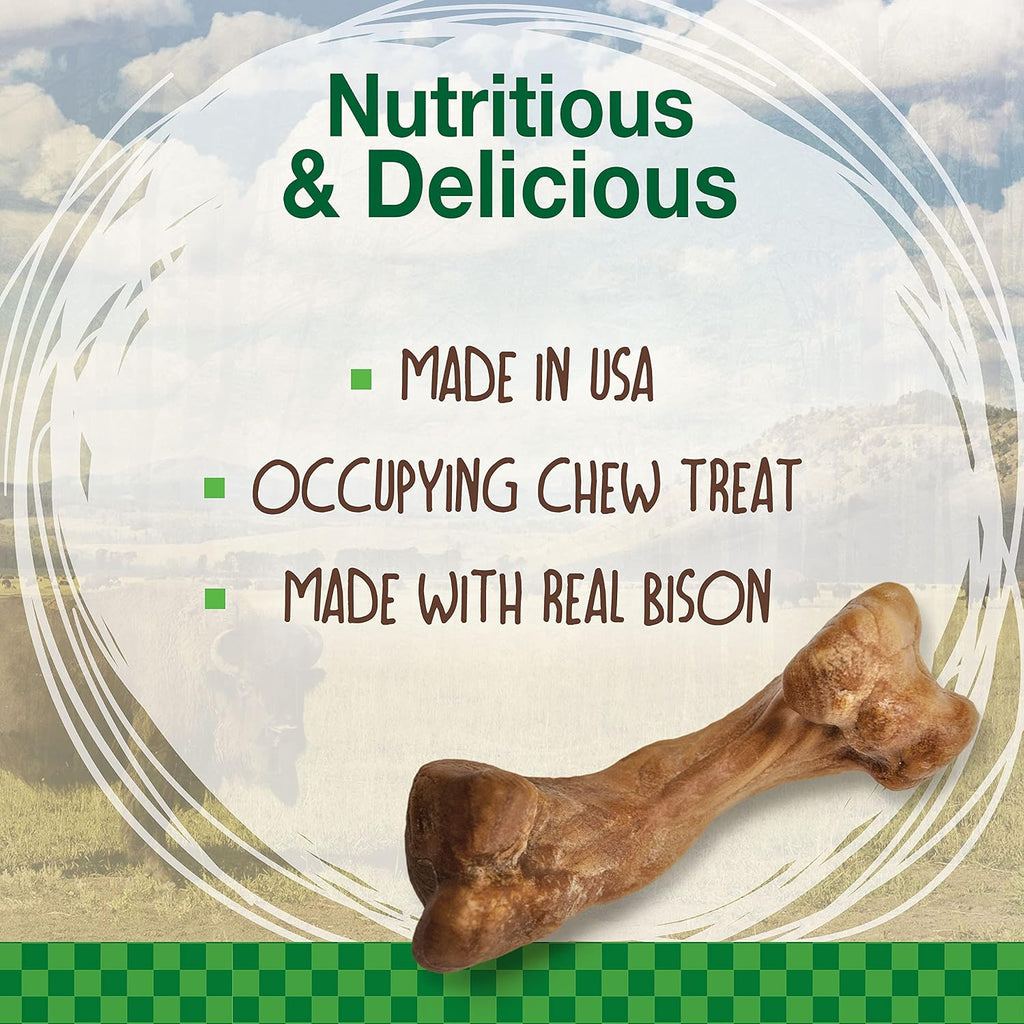 Nylabone long lasting natural dog treats medium size 2 count