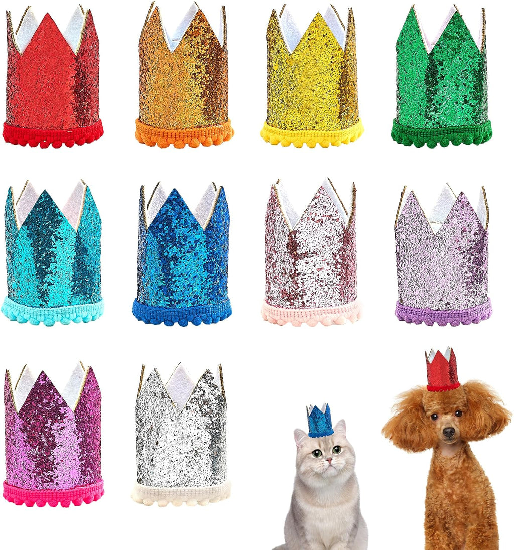 PET SHOW 10pcs Mini Small Dog Hats Cat Birthday Party Hat Rabbit Hats for Holiday Wedding Puppies Kittens Costume Accessories - Image 10