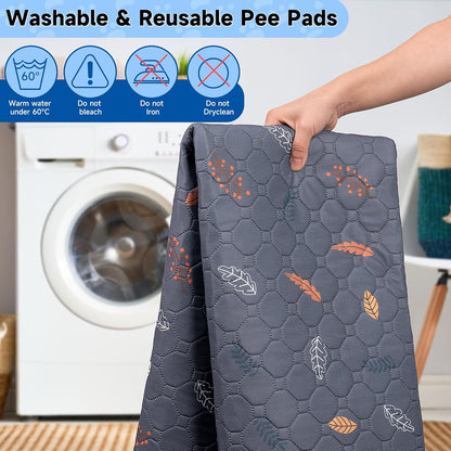 Sunheir reusable pee pad with non-slip paw print backing