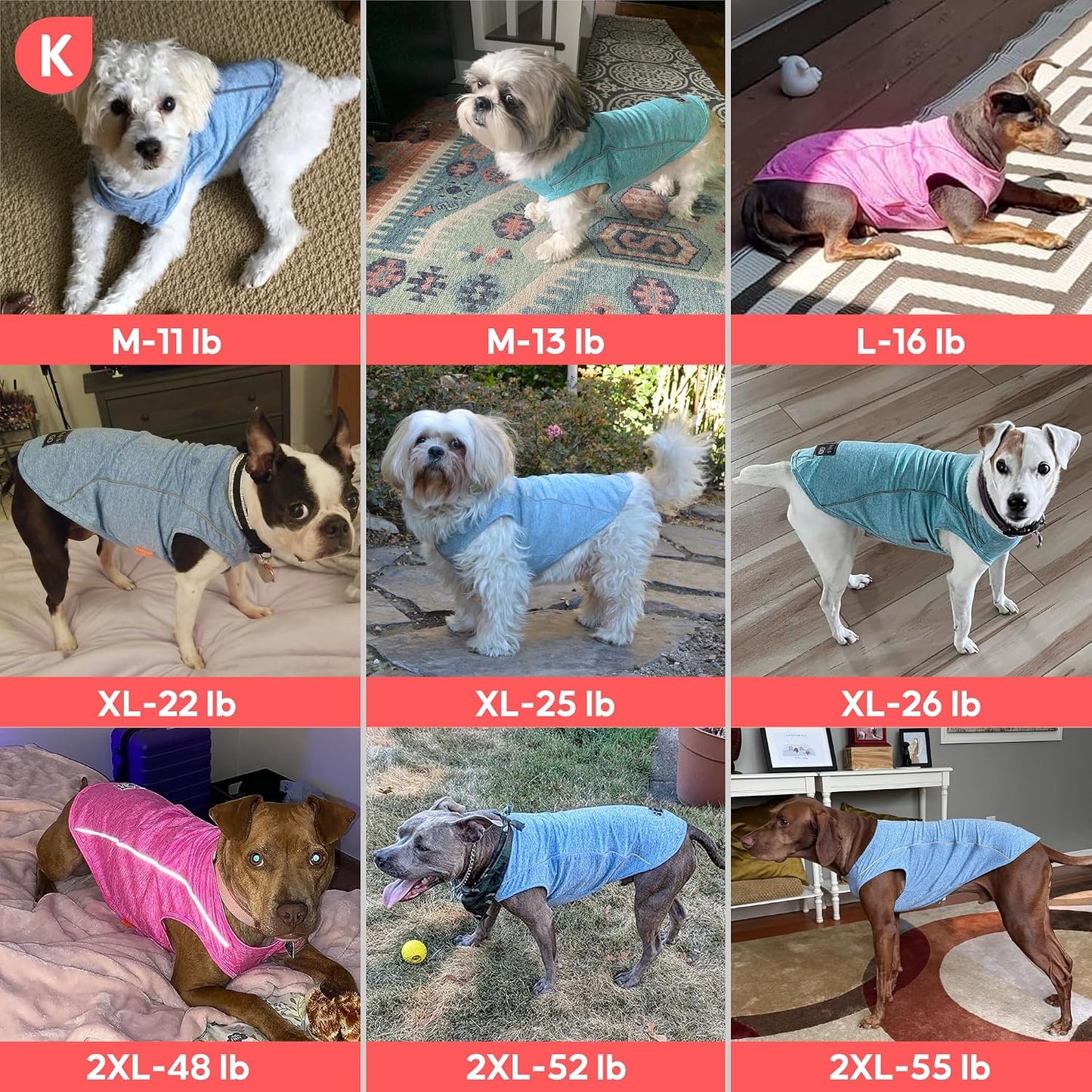 Kyeese pet tank top showing Ready To Go patch detail