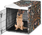 Sweet Jojo Designs 24in. Small Dog Crate Cover (Black Boho Wildflower) for Girls Pet Cage, Kennel Covers (Vintage, Floral, Leaves, Botanical, Paisley, Flower, Bohemian, Farmhouse, Orange, Blue, Teal) - Image 10