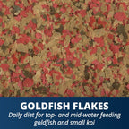 Tetra Goldfish Flakes feeding guide and instructions