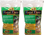 Reptile habitat setup using forest floor bedding