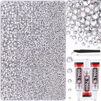 Belleboost 30000 pieces resin rhinestone kit front view