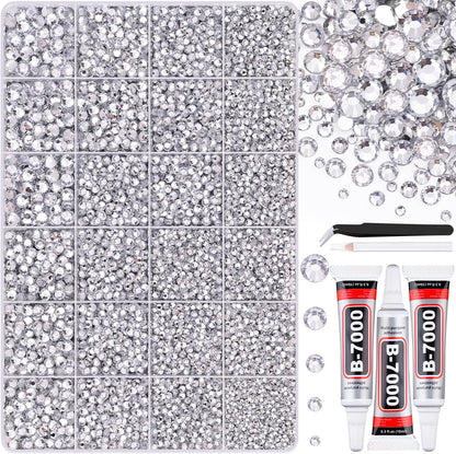 Belleboost 30000 pieces resin rhinestone kit front view