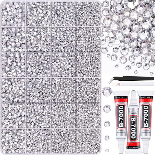 Belleboost 30000 pieces resin rhinestone kit front view