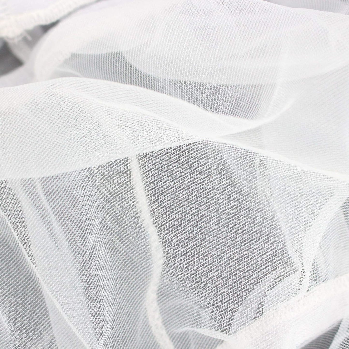 Stretchy nylon gauze bird cage skirt elastic band detail view