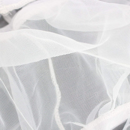 Stretchy nylon gauze bird cage skirt elastic band detail view