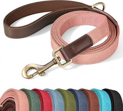 Didog PU Leather Dog Leash for Small Dogs 4.5ft, Soft Padded Handle Dog Leashes for Medium Size, Walking and Training Leashes Faux Leather for Large Pet,Green - Image 11