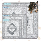 Lahome Reusable Washable Puppy Pads - 2 Pack Super Absorbent & Waterproof Dog Training Mats for Potty, Crate and Floor - Leakproof Pee Pads with Non-Slip Backing (Gray, 36"x48") - Image 9