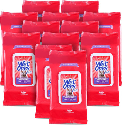 Wet Ones for Pets Freshening Multipurpose Wipes for Cats with Aloe Vera, Fresh Scent - Easy to Use Cat Cleaning Wipes for Pet Grooming in Canister, 50 Count - 3 Pack - Image 13