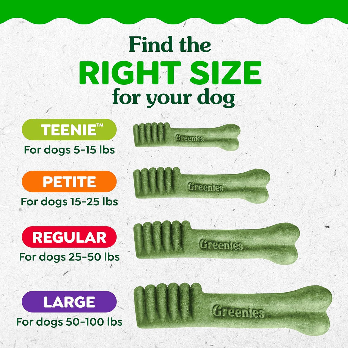 Greenies Veterinarian-Recommended Adult Natural Dental Dog Treats Teenie Size, Dog Dental Chews, Original Flavor, 3 oz. Pack, 11 Count - Image 12