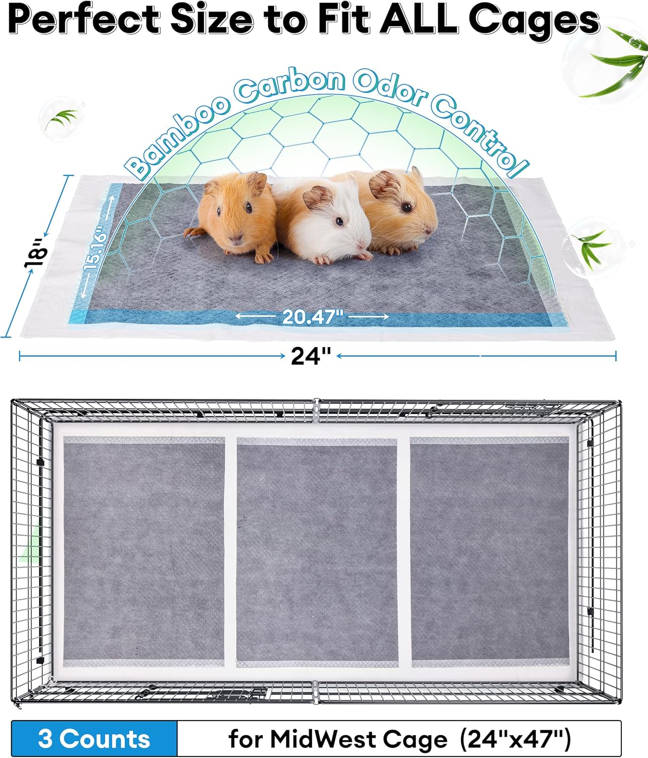 Bucatstate bamboo charcoal pet pee pads in packaging