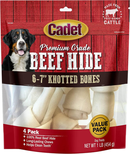 Cadet Premium Grade Beef Hide, Long-Lasting Rawhide Rolls, Single-Ingredient Dog Chews for Large Breeds, 10-Inch, 8 Count - Image 9