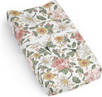Sweet Jojo Designs vintage floral baby changing pad cover front view