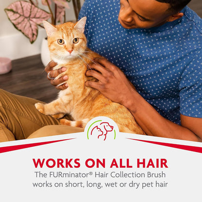 Authentic USA imported cat deshedding and household fur collector brush.