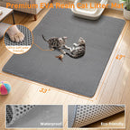 Double layer kitty litter trapping mat showing the side opening for easy cleaning.