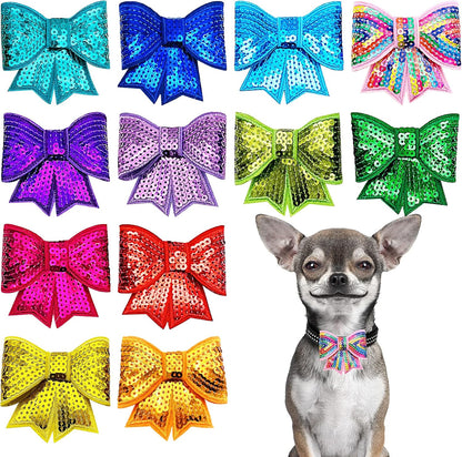 PET SHOW medium dog collar embellishments side view demonstrating flexible fit