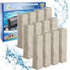 Cunina ammonia reducer filter pads 12 count pack front view showcasing aquarium filtration media.