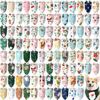 Huhumy 30 Pcs Adopt Me Dog Bandanas Bulk Pet Bibs Colorful Triangle Scarf Pet Adopt Me Bandanas for Medium Large Dogs Birthday Adoption Grooming Costume Decor - Image 11
