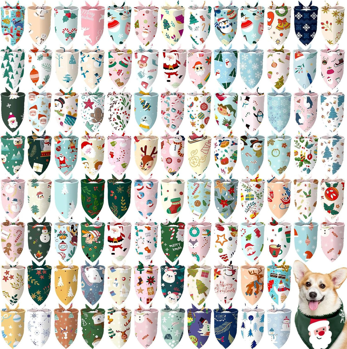 Huhumy 30 Pcs Adopt Me Dog Bandanas Bulk Pet Bibs Colorful Triangle Scarf Pet Adopt Me Bandanas for Medium Large Dogs Birthday Adoption Grooming Costume Decor - Image 11