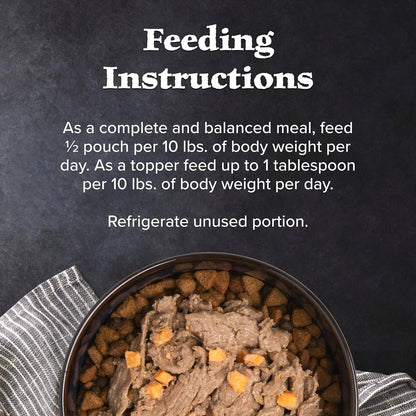 Blue Buffalo Wilderness Protein Powered Meals, Chicken and Beef, High-Protein Grain Free Adult Wet Dog Food, 9 oz. Pouches, 6 Count Variety Pack - Image 9