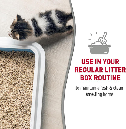 Back label directions for use on Nature's Miracle litter box spray.