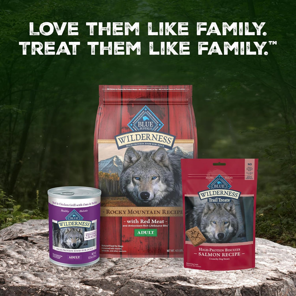 Blue Buffalo Wilderness Trail Treats Salmon Crunchy Dog Biscuits, Grain-Free & High-Protein, Bite-Sized Training Treats Made with Real Salmon & Natural Ingredients, 24-oz Bag - Image 9