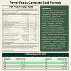 Lone Wolf Ranch Chuck Norris complete air dried canine diet back panel nutritional analysis