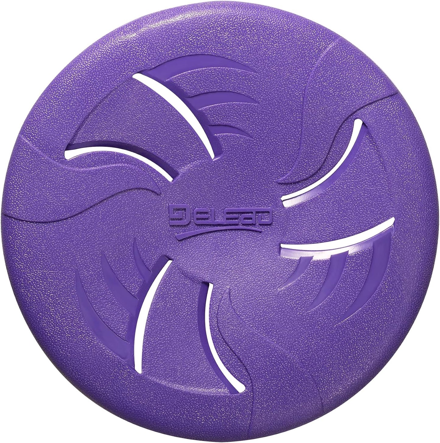 Indestructible Dog Flying Disc, Interactive Dog Flyer Toys, Soft Lightweight Catch and Fetch Toys for Medium Large Dogs, Floats in Water & Safe on Teeth, 9 inch (Large, Purple) - Image 10