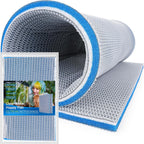 Borlech eight layer aquarium filter pad front view showcasing multi layer mechanical filtration media.