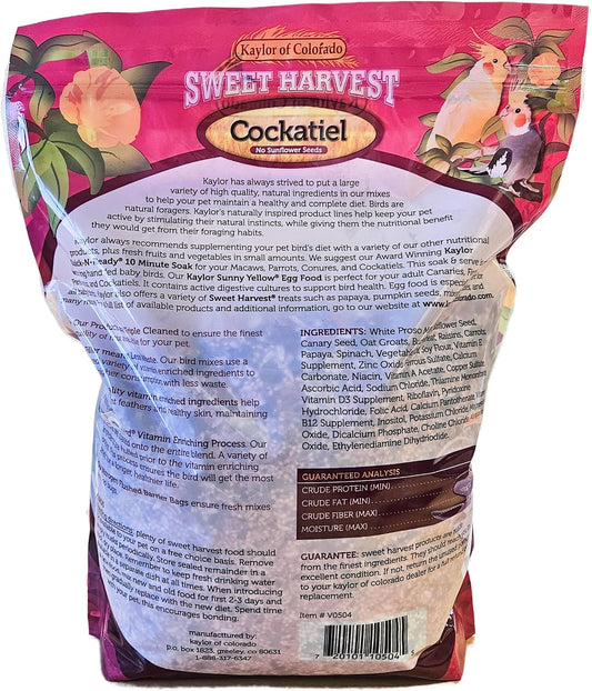 Close up of Sweet Harvest premium seed mix for birds