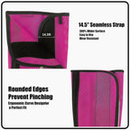 Full set of four pink Angetra shoofly leggings for comprehensive lower leg equine protection.