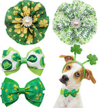 PET SHOW 4pcs Small Dogs Collar Flowers and Bows Charms For Festival Holiday Party Cats Rabbits Slides on Collars Leashes Puppies Medium Dog Collar Attachment - Image 11