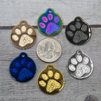 PetANTastic Engraved Cat ID Tags showing polished stainless steel finish