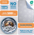 Improvia waterproof puppy mat non-slip gel backing detail