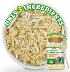 Wellix pet food topper container front view showing chicken and egg yolk catnip treats