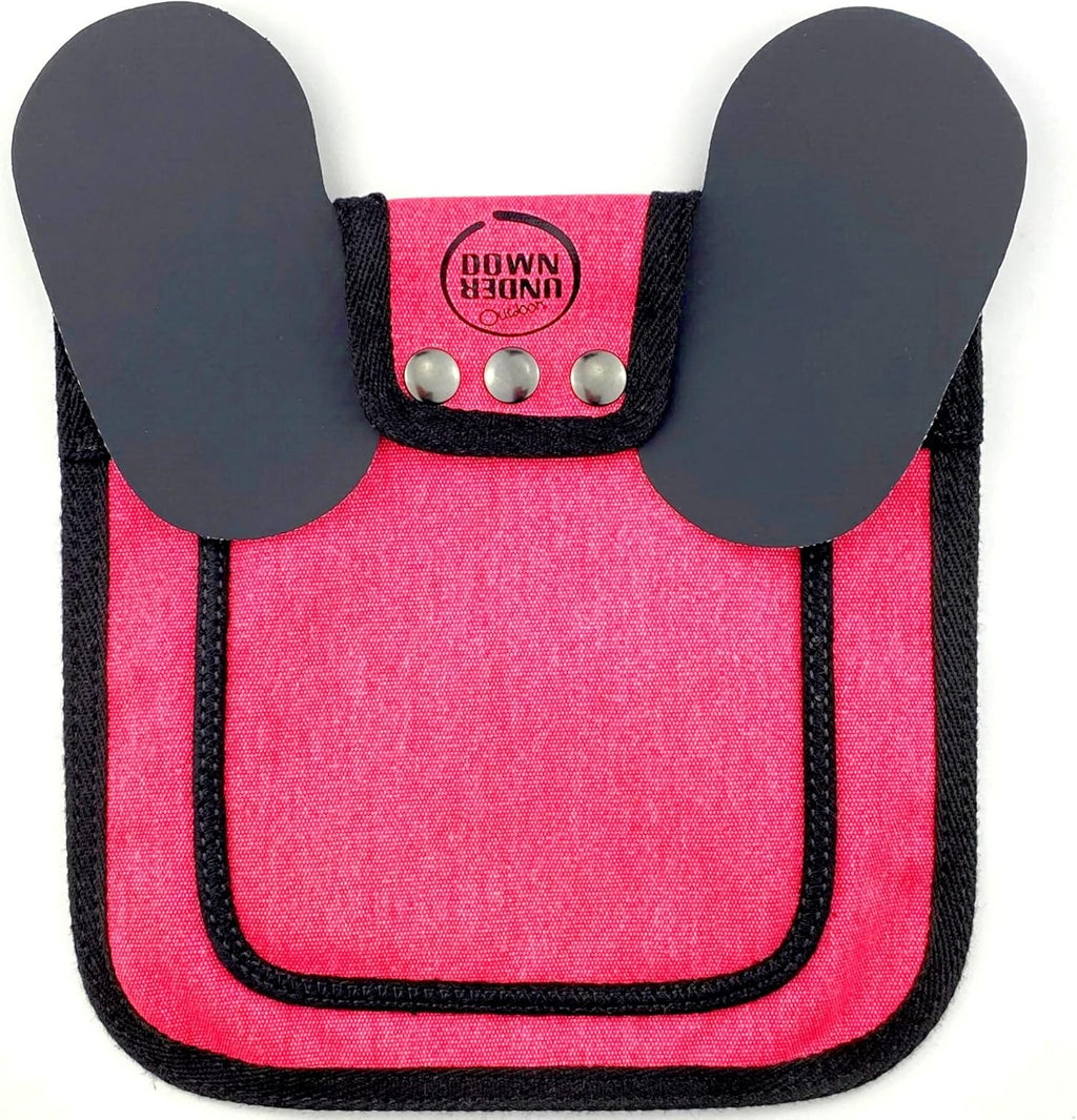 Comparison of different poultry saddle sizes from Down Under Outdoors brand.