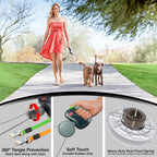 Wigzi retractable leash handle grip comfort close up