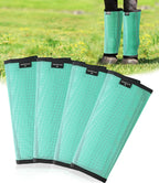 Breathable Mesh Horse Fly Boots - Equine Fly Leg Wraps for Insect & Scratch Protection, Comfortable Horse Leg Guards for Pasture, Trail Riding & Daily Use Set of 4 Sky Blue Large - Image 14