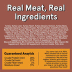 The Real Meat Company air dried canine meal solution back of packaging instructions