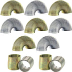 Srenta 1 inch mini metal coil spring pack of 12 front view showcasing premium gold and silver metallic toys
