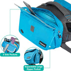 PetAmi ripstop nylon dog backpack showing breathable mesh padding