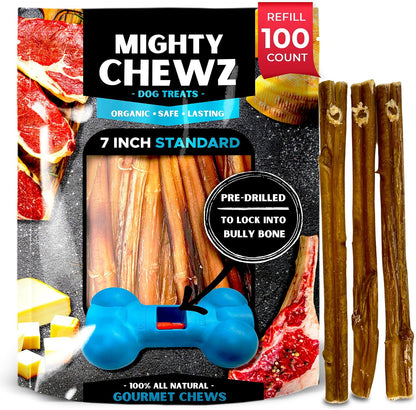 7" Thick Bully Sticks 5 Pack Refill - No Choking/All Natural Pizzle Sticks - Image 10