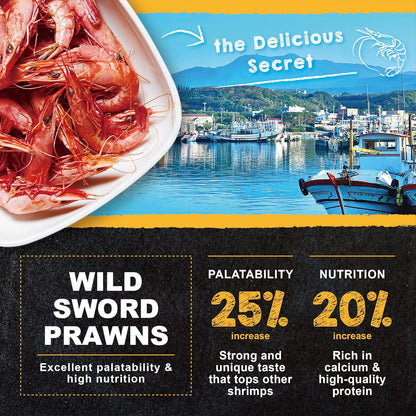 Ultra Fresh Betta food nutritional facts showing calcium and vitamins content