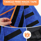 Mihachi premium dog bathrobe packaging with two drying gloves.